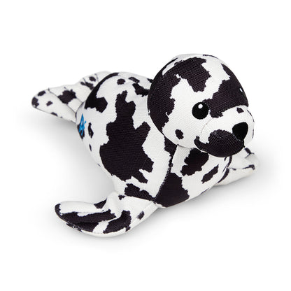 Petface Planet Ocean Cycle Sienna Seal Plush Black & White Dog Toy