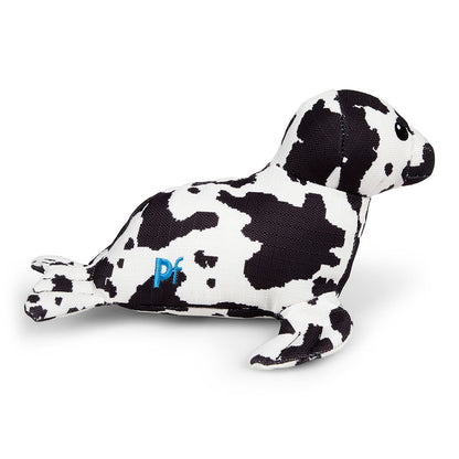 Petface Planet Ocean Cycle Sienna Seal Plush Black & White Dog Toy