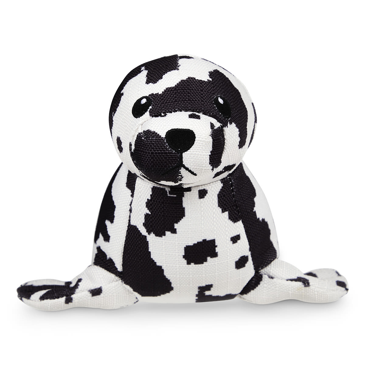 Petface Planet Ocean Cycle Sienna Seal Plush Black & White Dog Toy