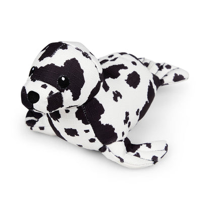 Petface Planet Ocean Cycle Sienna Seal Plush Black & White Dog Toy