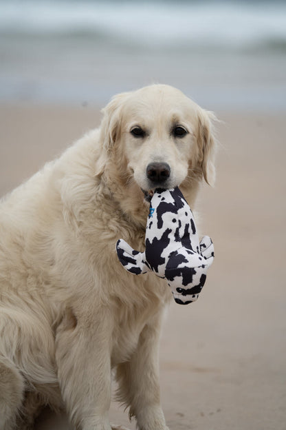 Petface Planet Ocean Cycle Sienna Seal Plush Black & White Dog Toy