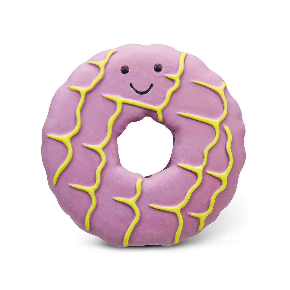 Petface Iced Ring Biscuit Latex Violet Dog Toy