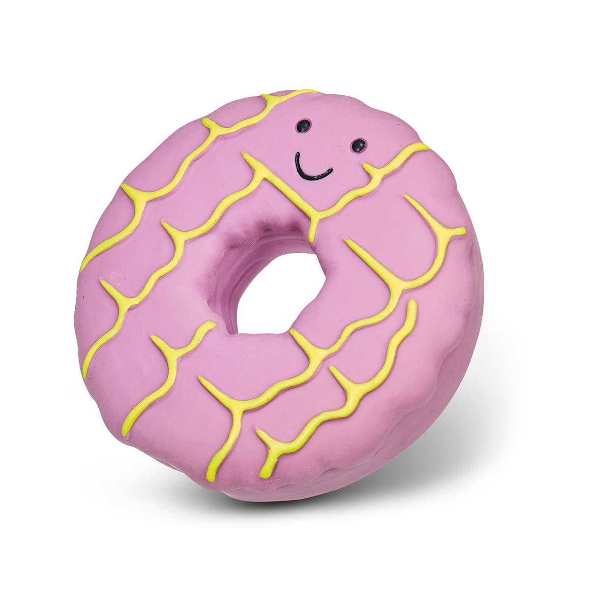 Petface Iced Ring Biscuit Latex Violet Dog Toy