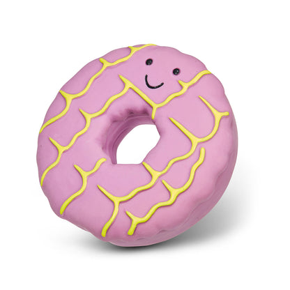 Petface Iced Ring Biscuit Latex Violet Dog Toy