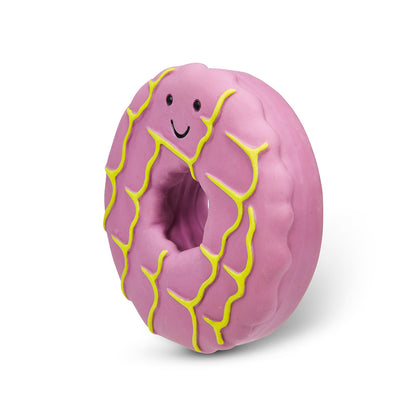 Petface Iced Ring Biscuit Latex Violet Dog Toy