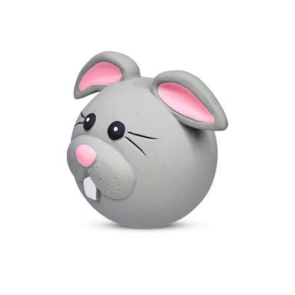 Petface Rico Rabbit Latex Grey Dog Toy