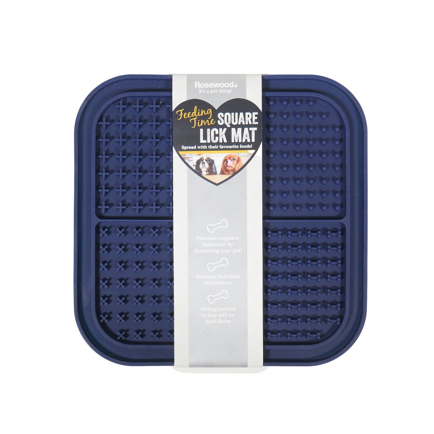 Rosewood Square Shape Dog Lick Mat