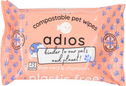 Adios Plastic Compostable Pet Wipes