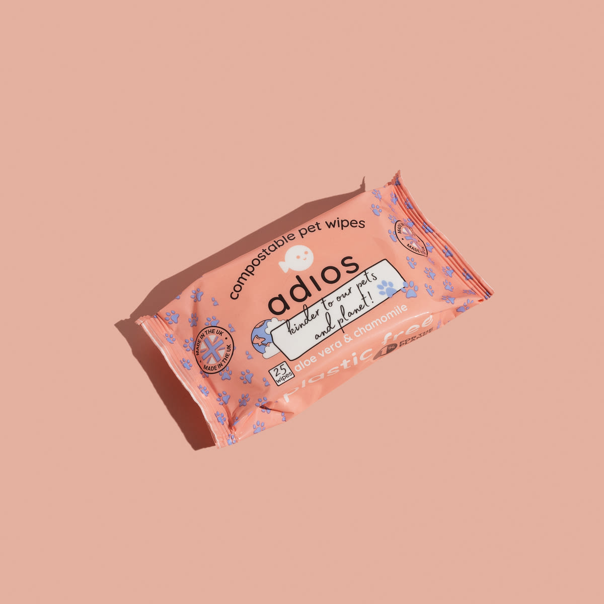 Adios Plastic Compostable Pet Wipes