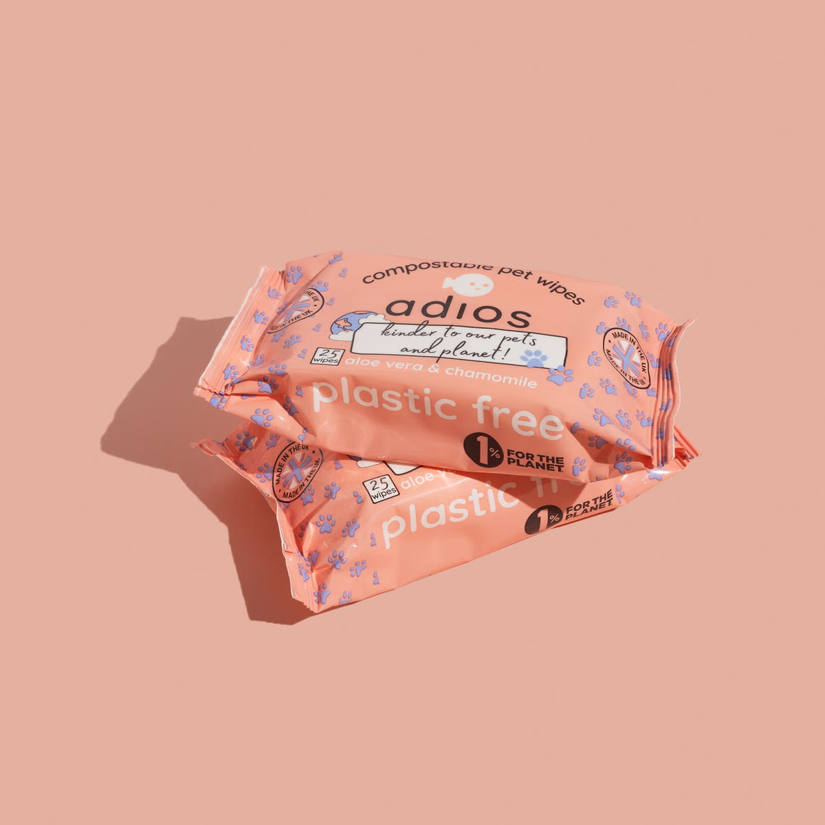 Adios Plastic Compostable Pet Wipes