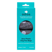 Adios Plastic Compostable Grey Non Handle Poo Bags