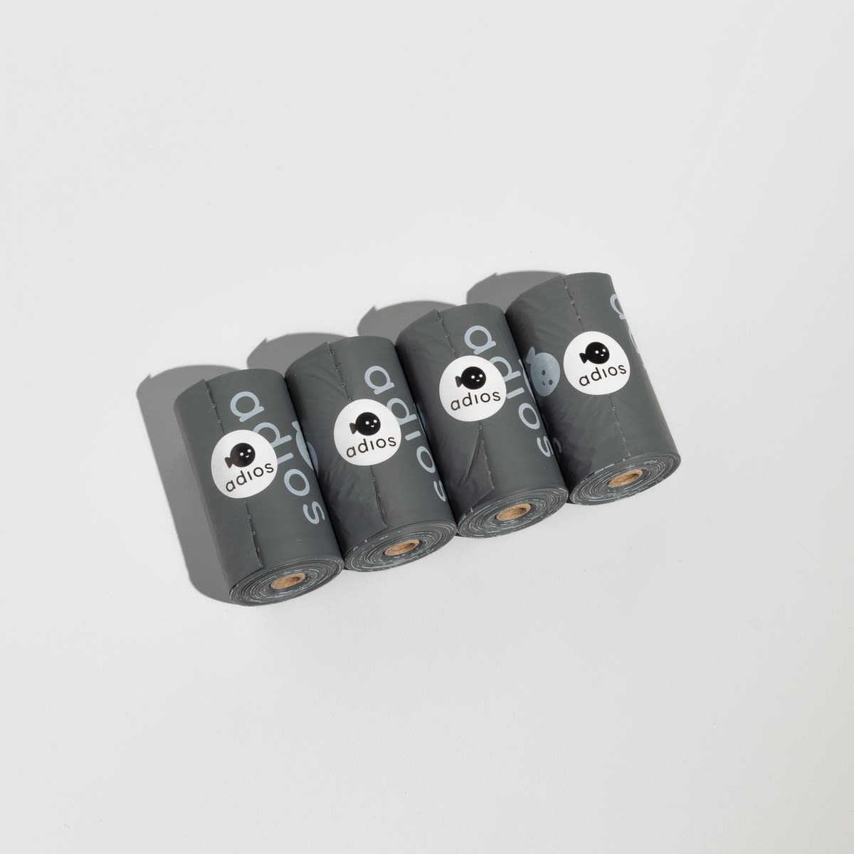 Adios Plastic Compostable Grey Non Handle Poo Bags