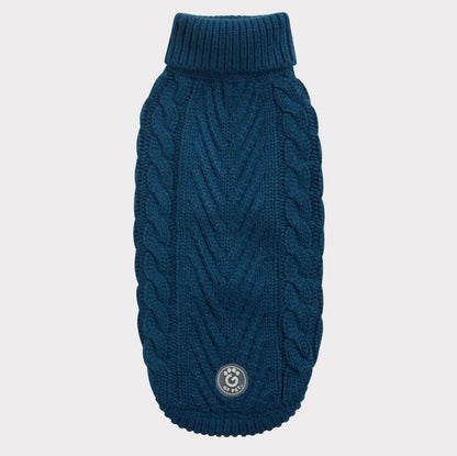 GF Pet Chalet Dark Teal Dog Sweater