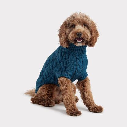 GF Pet Chalet Dark Teal Dog Sweater