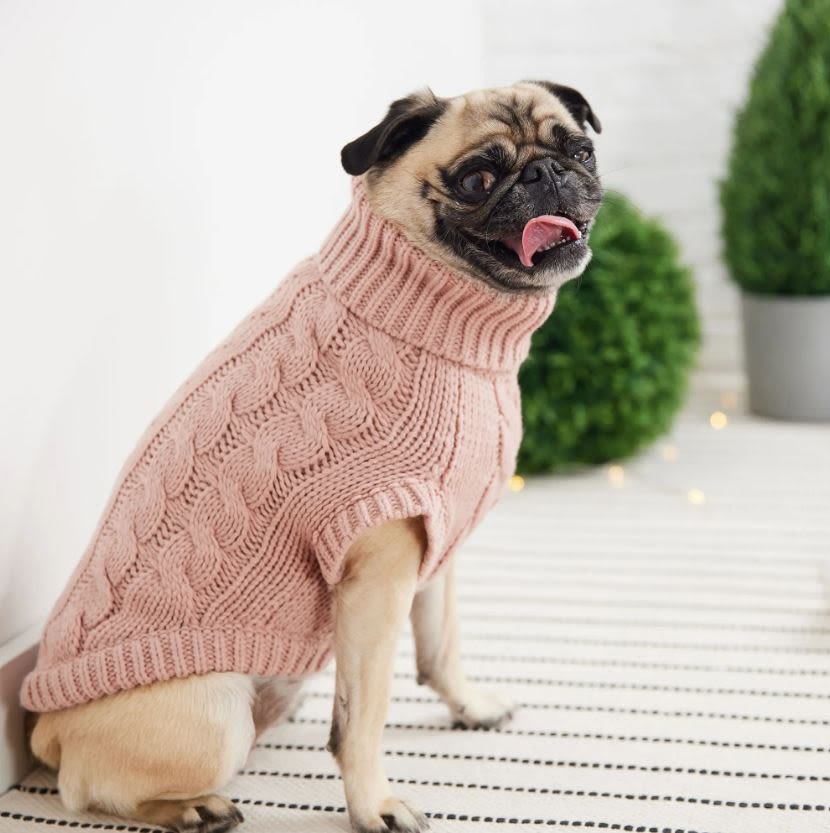 GF Pet Chalet Pink Dog Sweater