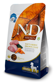 N&D Brown Lamb, Spirulina & Carrot Adult Mini Dry Dog Food