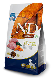 N&D Brown Lamb, Spirulina & Carrot Adult Mini Dry Dog Food
