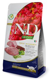 N&D Quinoa Weight Management, Lamb & Broccoli Adult Dry Cat Food