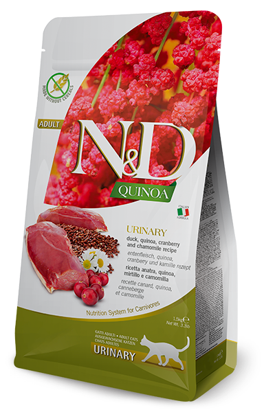 N&D Quinoa Urinary, Duck & Cranberry Adult Dry Cat Food