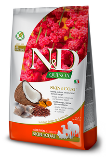 N&D Quinoa Skin & Coat, Herring & Coconut Adult Med/Maxi Dry Dog Food