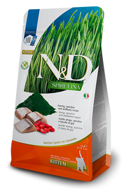 N&D Spirulina Herring Kitten Dry Cat Food