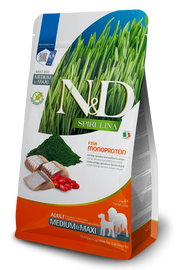 N&D Spirulina Herring Adult Med/Maxi Dry Dog Food