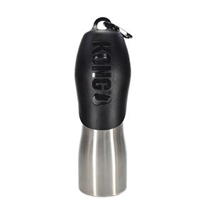 KONG H2O Stainless Steel Black Dog Water Bottle