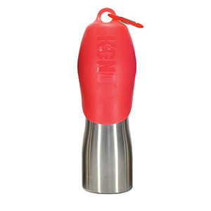 KONG H2O Stainless Steel Red Dog Water Bottle