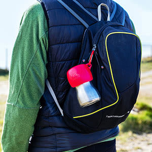 KONG H2O Stainless Steel Red Dog Water Bottle