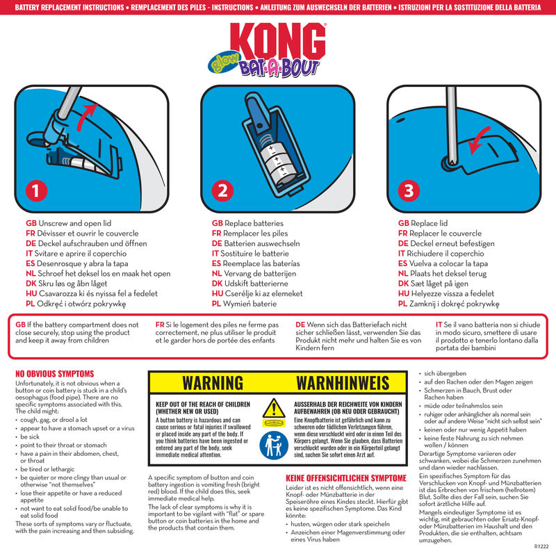 KONG Bat-A-Bout Glow Aquarium Cat Toy