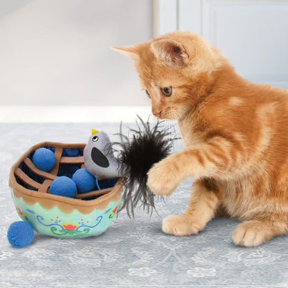 KONG Puzzlements Pie Multicolour Cat Toy