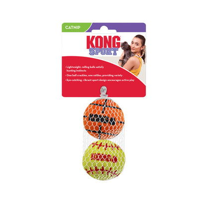 KONG Sport Balls Yellow & Orange Cat Toy