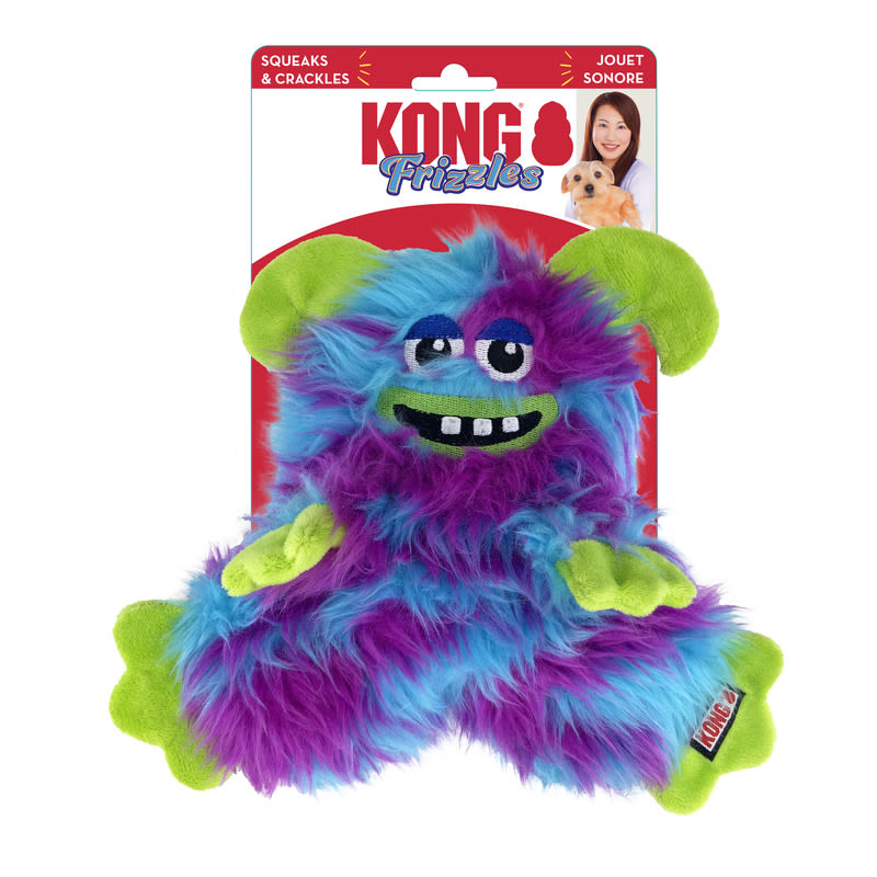 KONG Frizzle Razzle Medium Multicolour Dog Toy