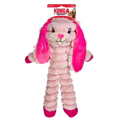 KONG Shakers Crumples Pink Bunny Dog Toy