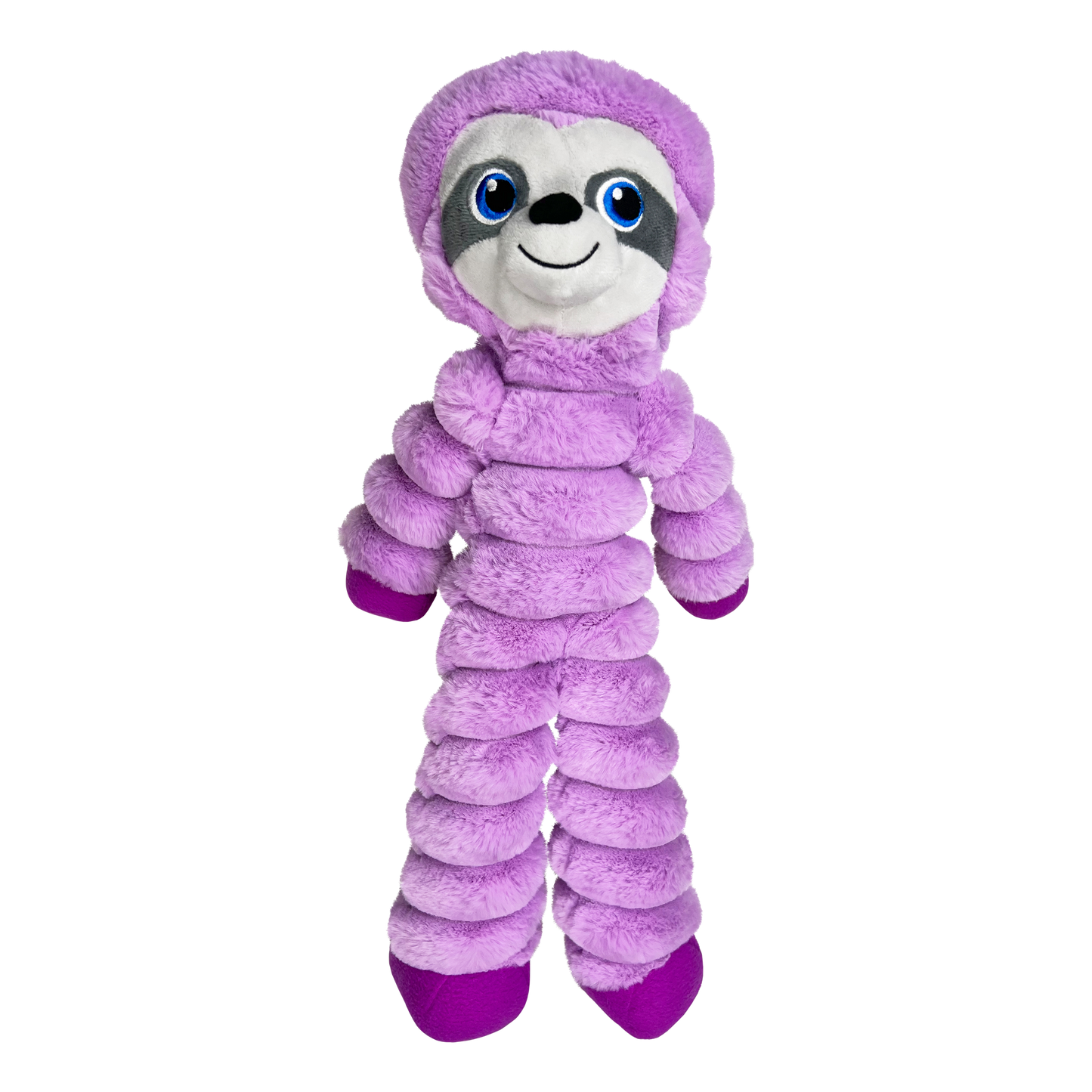 KONG Shakers Crumples Purple Sloth Dog Toy