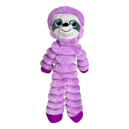 KONG Shakers Crumples Purple Sloth Dog Toy