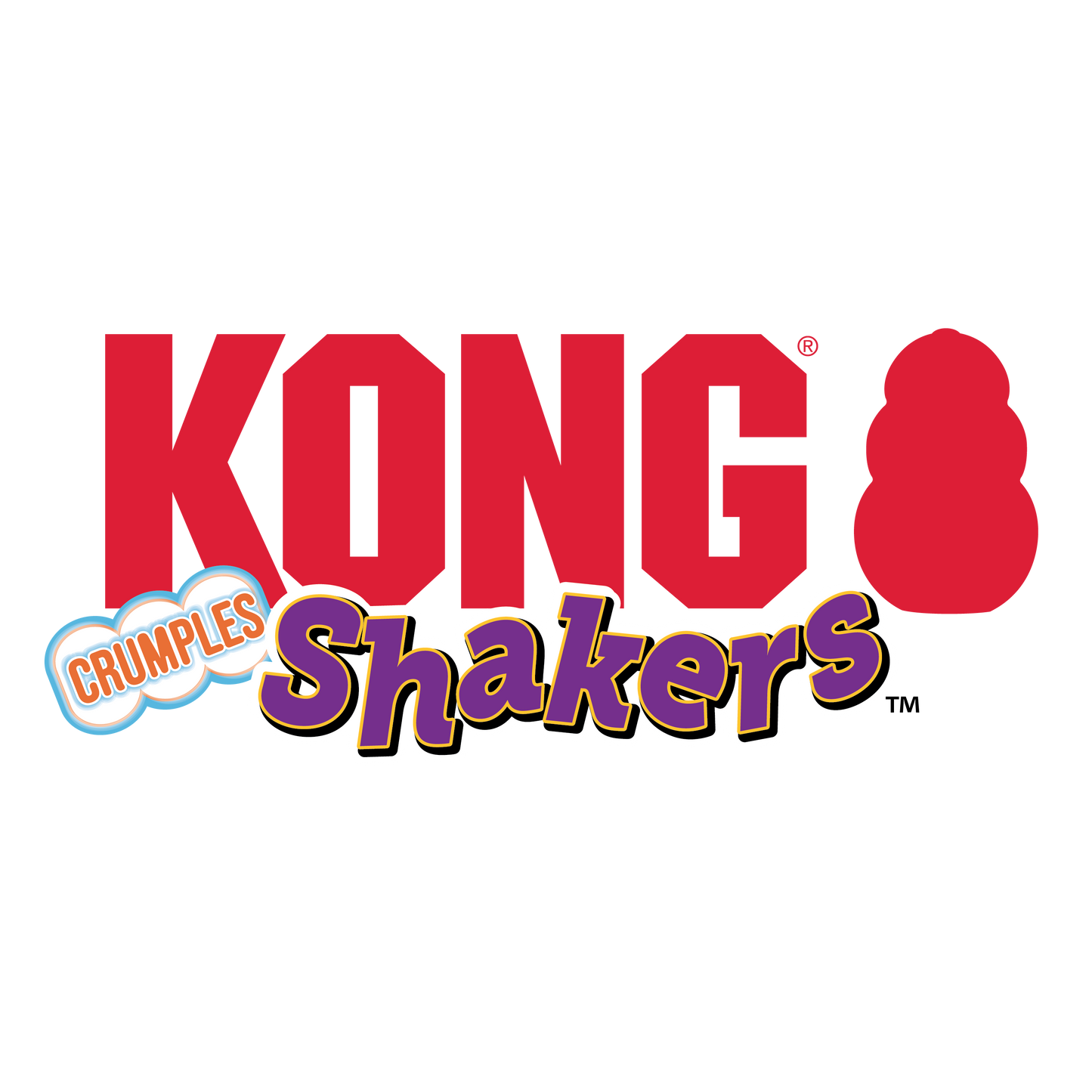 KONG Shakers Crumples Purple Sloth Dog Toy