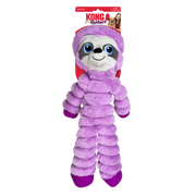 KONG Shakers Crumples Purple Sloth Dog Toy
