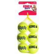KONG Tennis Ball Yellow Squeaker Dog Toy - 6 Pack