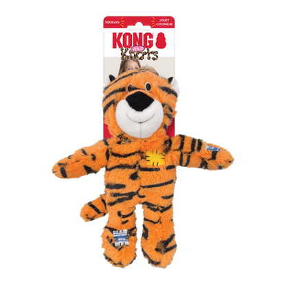 KONG Wild Knots Orange Tiger Dog Toy
