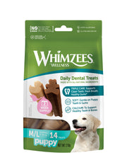 Whimzees Puppy Dental Dog Chew Treats - Medium/Large