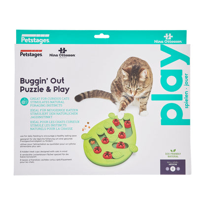 Nina Ottosson Buggin Out Green Puzzle & Play Dog Toy