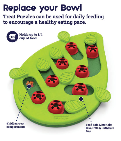 Nina Ottosson Buggin Out Green Puzzle & Play Dog Toy