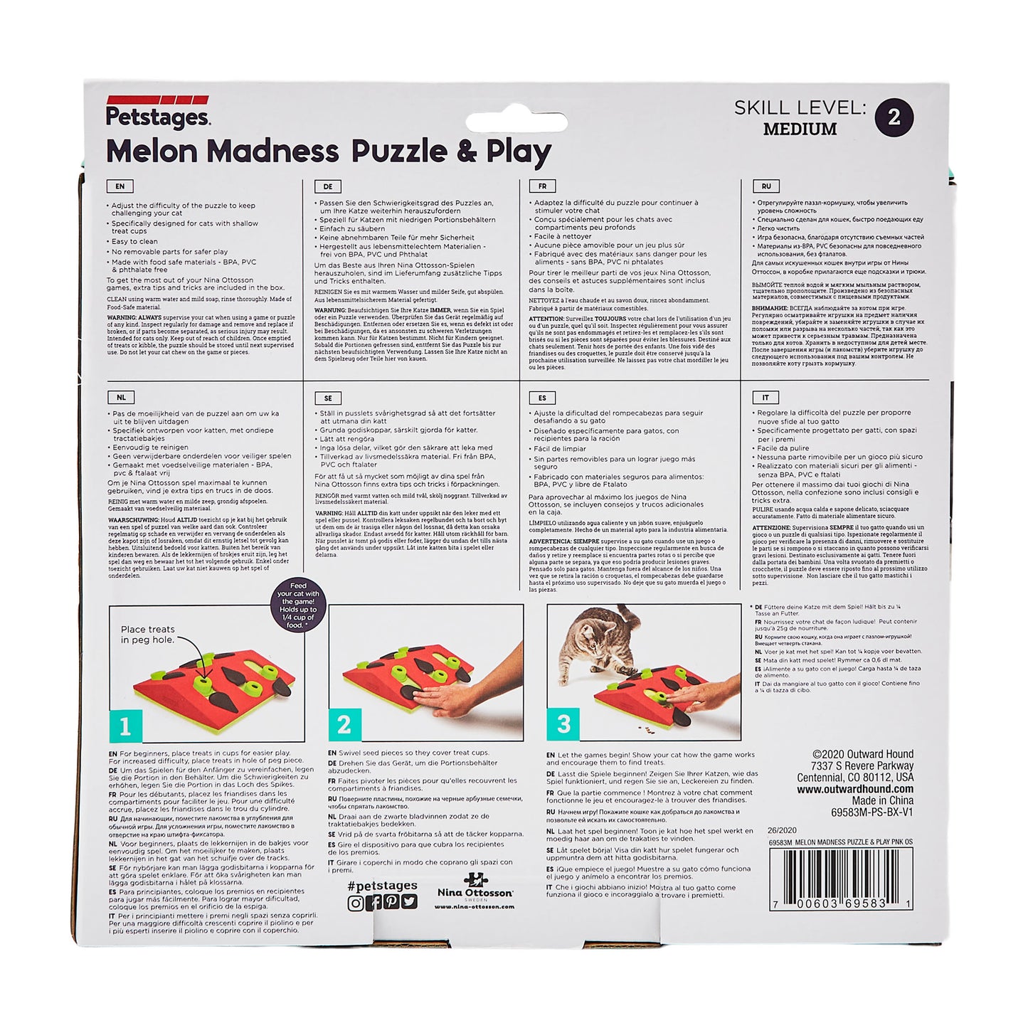 Nina Ottosson Puzzle & Play Melon Dog Toy