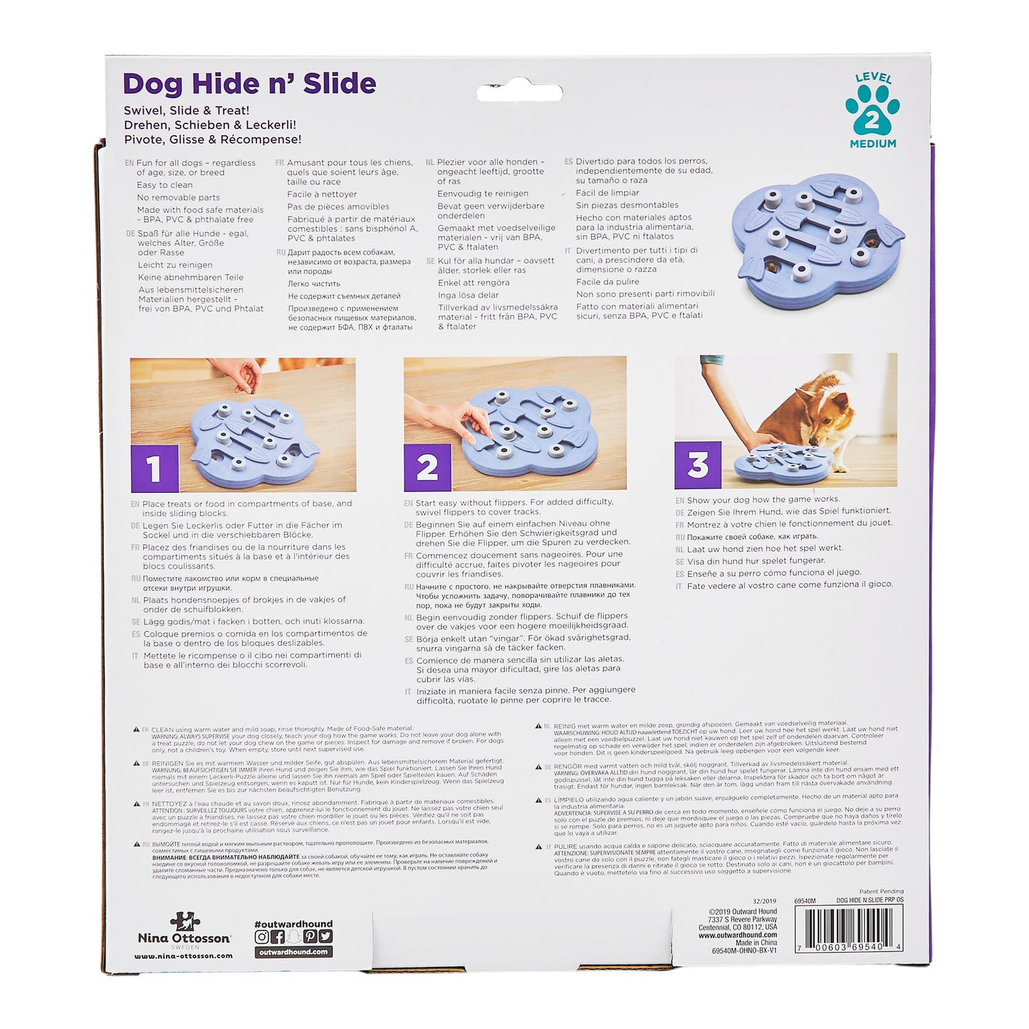 Nina Ottosson Hide N Slide Puzzle Dog Toy