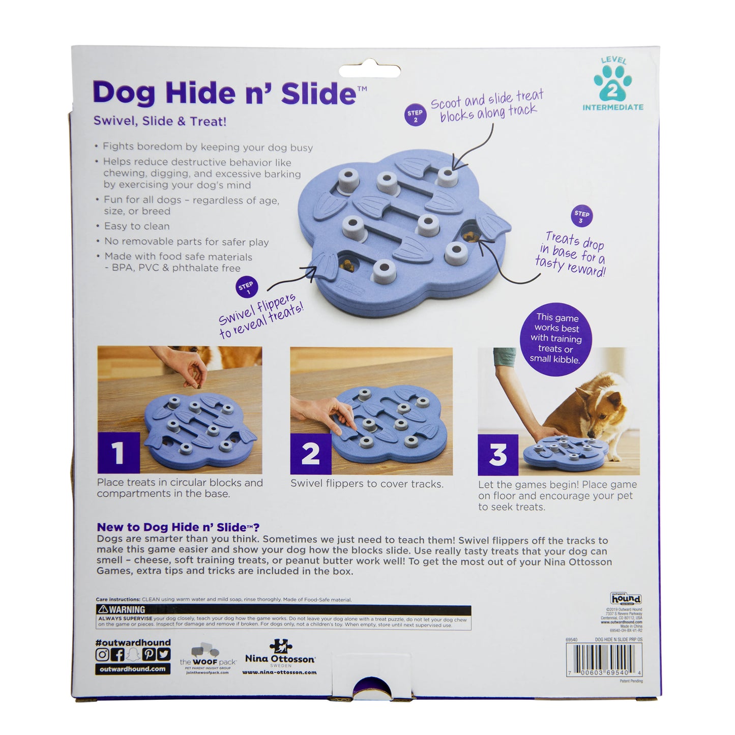 Nina Ottosson Hide N Slide Puzzle Dog Toy