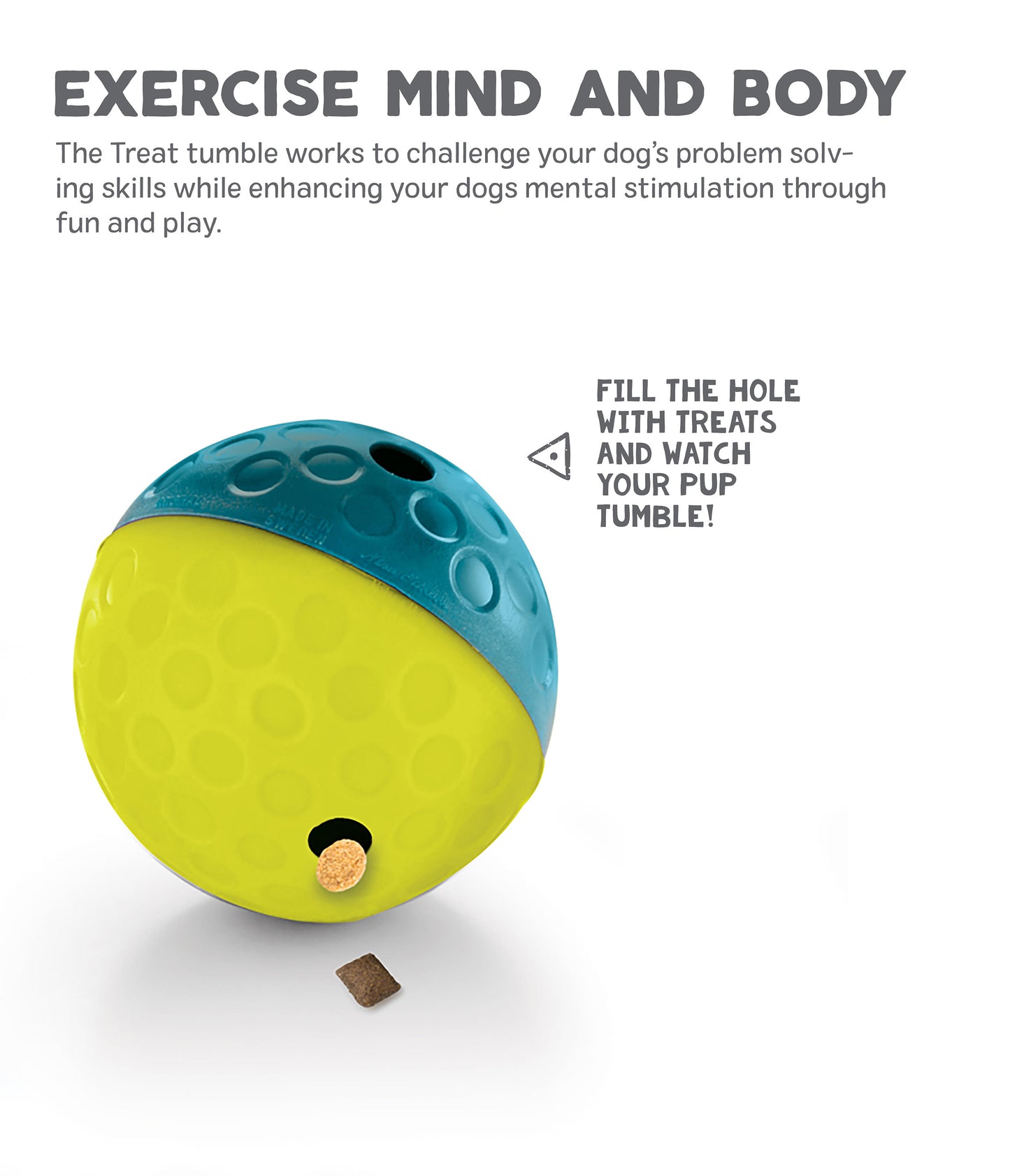 Nina Ottosson Treat Tumble Blue Puzzle Dog Toy