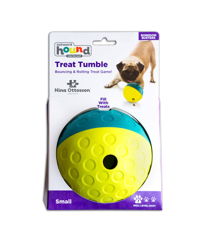 Nina Ottosson Treat Tumble Blue Puzzle Dog Toy