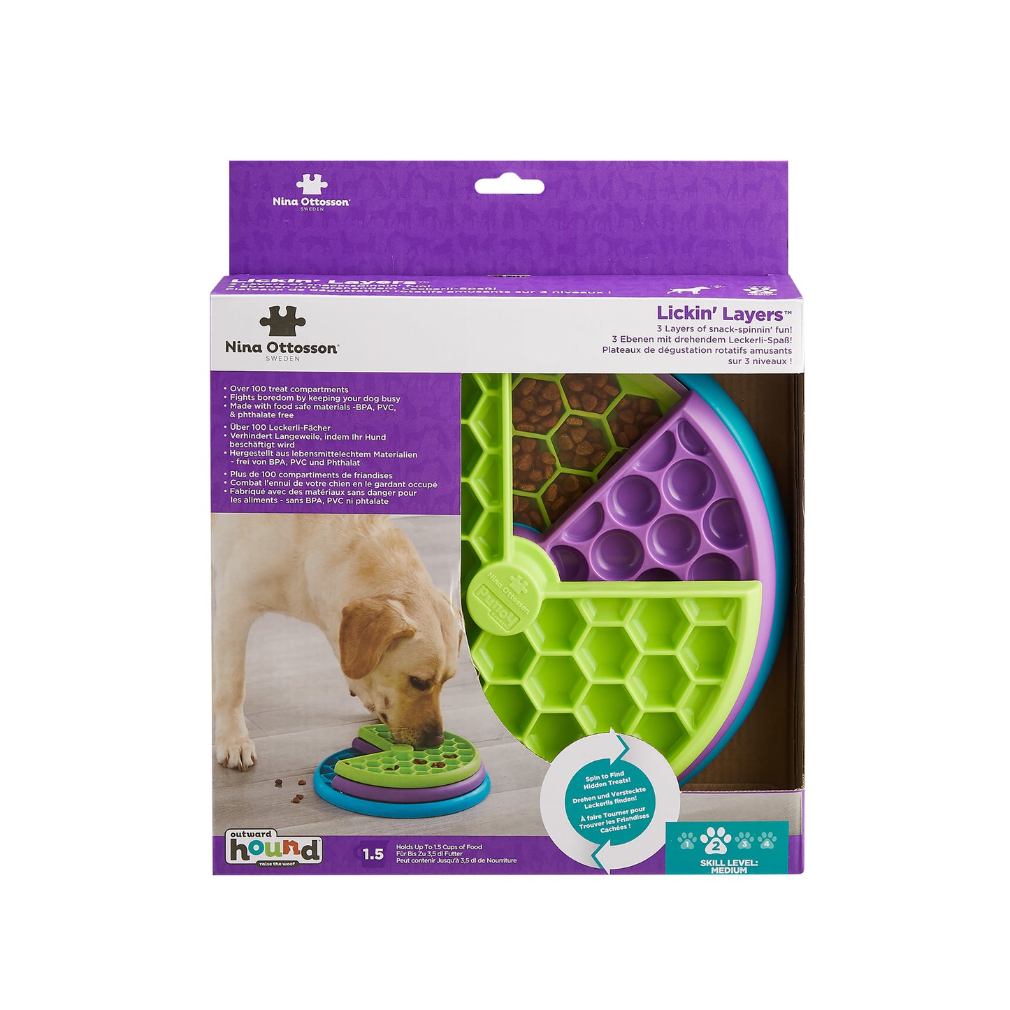 Nina Ottosson Lickin' Layers Puzzle Dog Toy