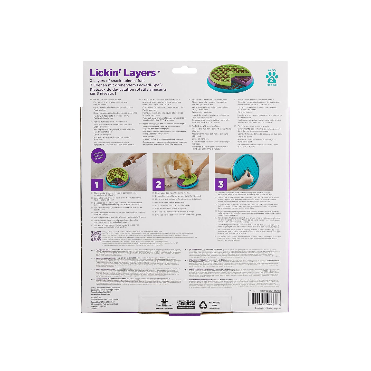 Nina Ottosson Lickin' Layers Puzzle Dog Toy